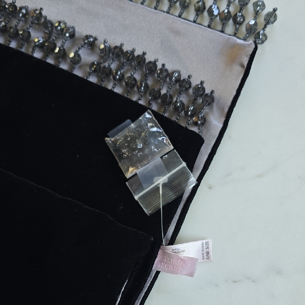 Victoria's Secret Black and Silver Beaded Wrap. - Picture 6 of 7